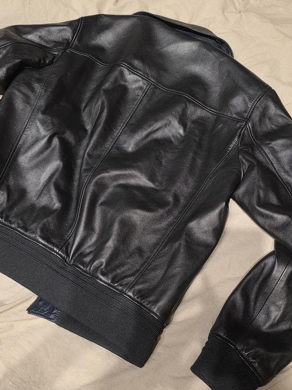 Men Bally Jacket Black Leather M