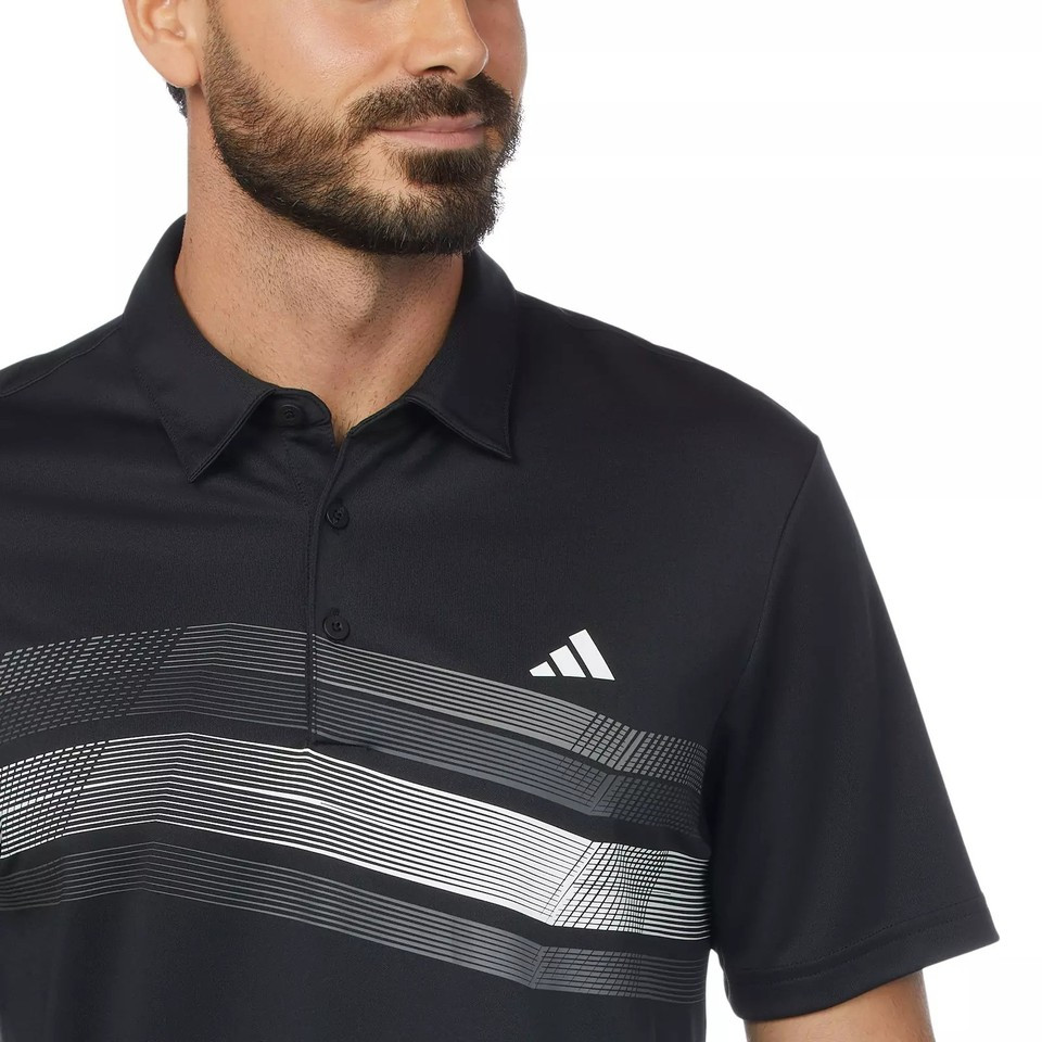 adidas Men’s Regular Fit 3-Button Placket Golf Polo