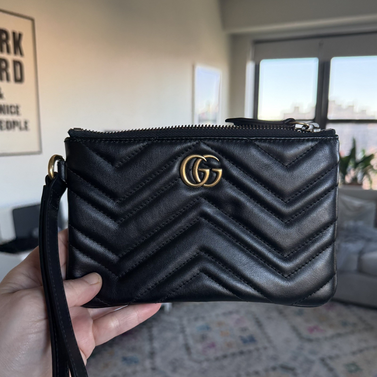 Gucci GG Marmont Mini Pouch Wrislet