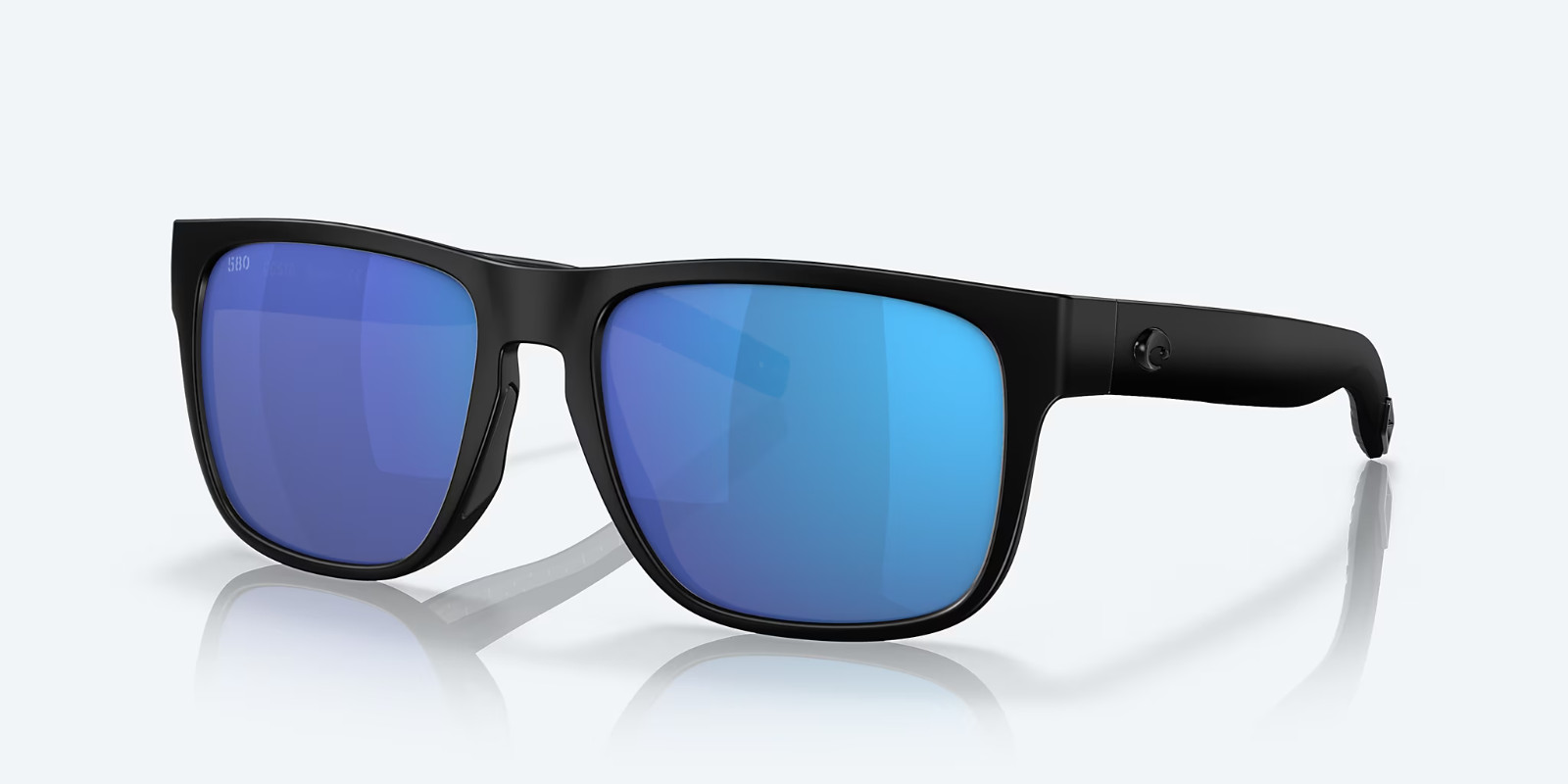 Costa Del Mar Sunglasses SPEARO Blackout / Blue Mirror POLARIZED 580G Glass Lens