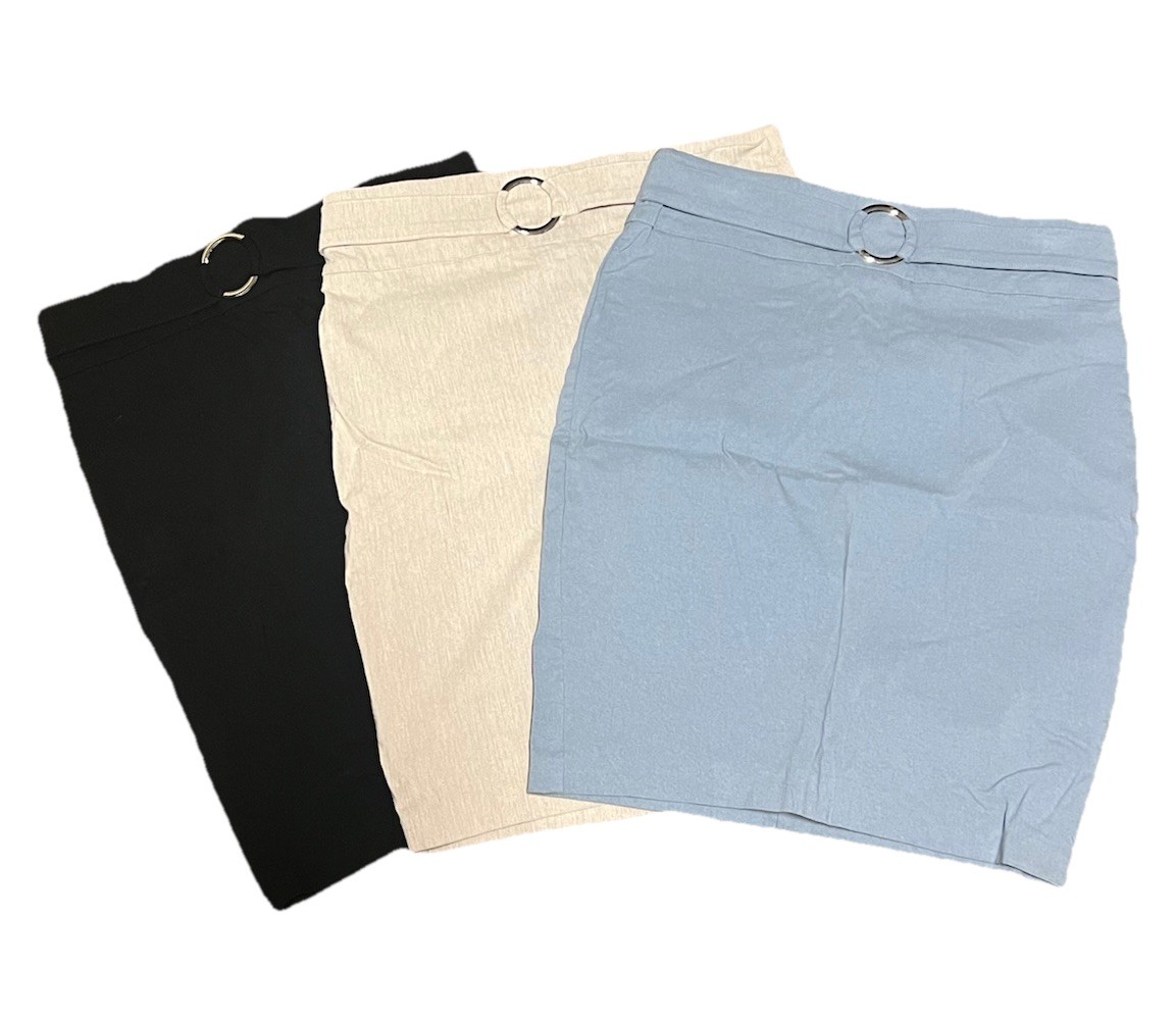 Joe B by Joe Benbasset Black Blue Beige 3 Pencil Skirts Large Casual Office