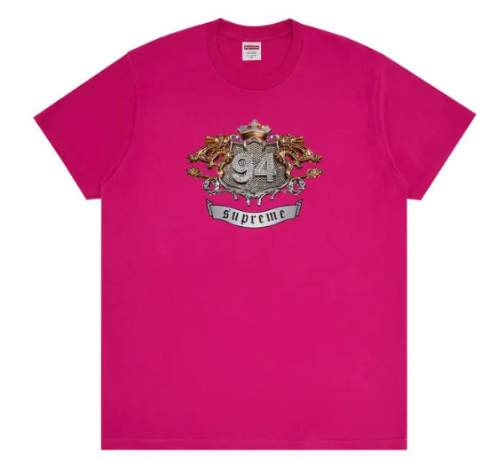 Supreme Diamonds Tee (FW24) Fuchsia Pink Size Small Y2K Hypebeast