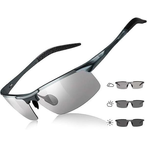 Polarized Photochromic Driving Sunglasses for Men Women Day&Night Safety Glasses