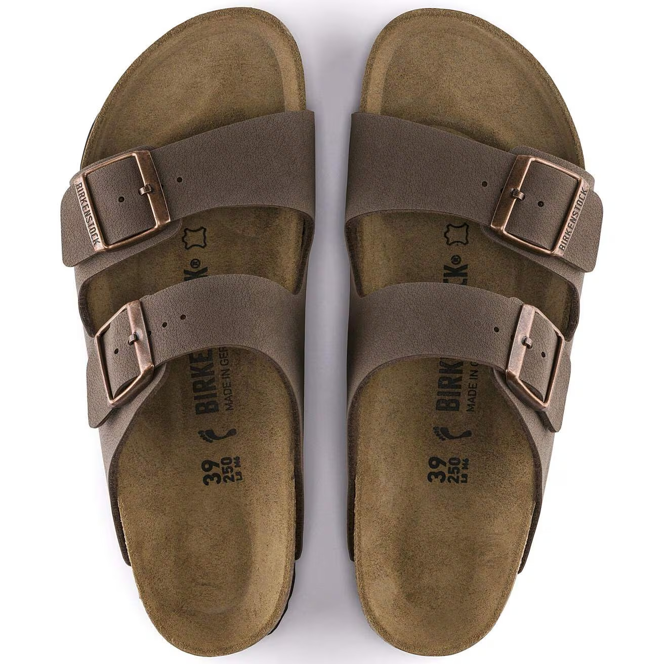 Birkenstock Arizona Mocha Birkibuc Sandals Unisex Men’s Women’s Select Size