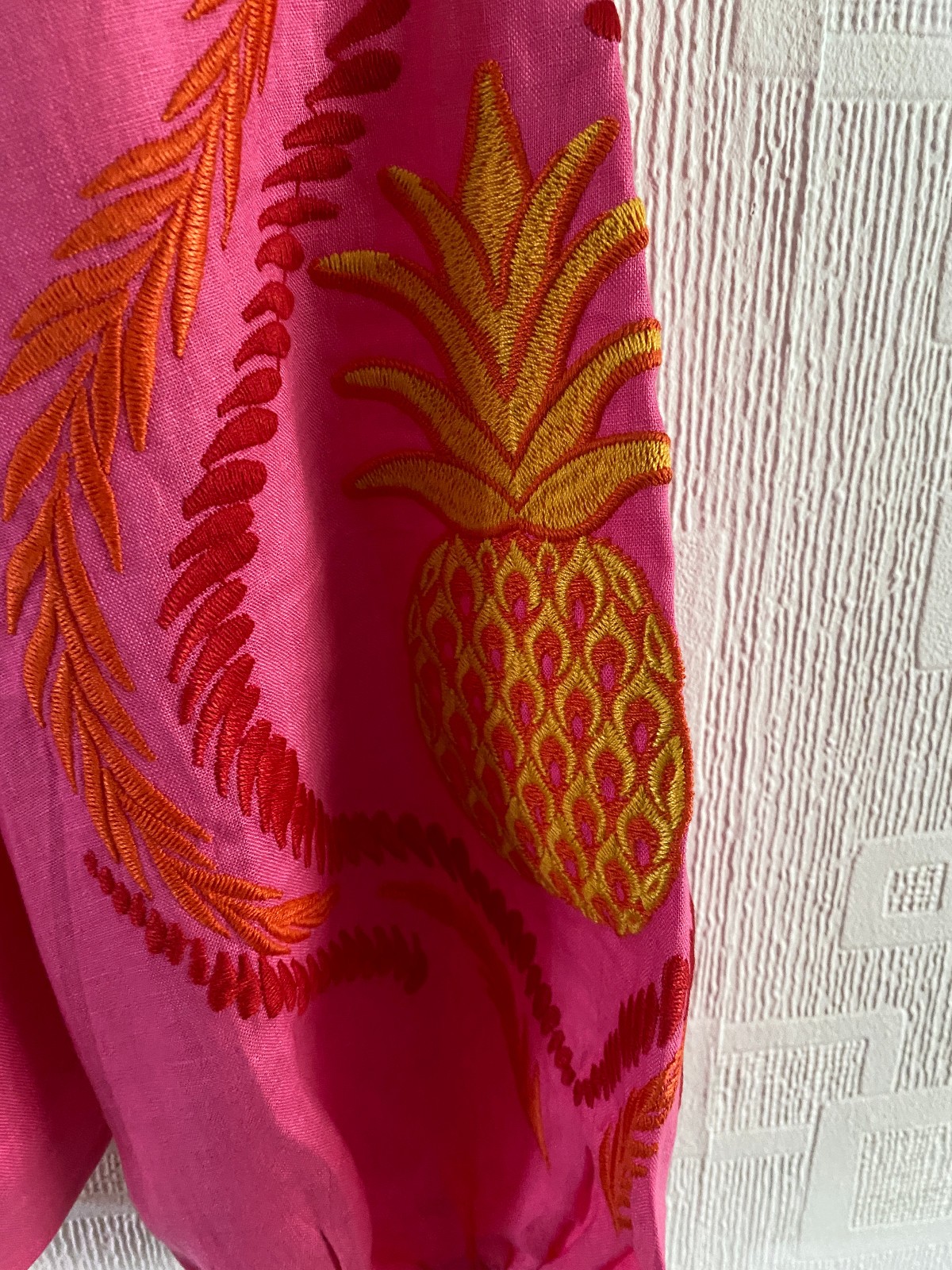 BODEN Bonnie Linen Embroidered Top size 10 NEW