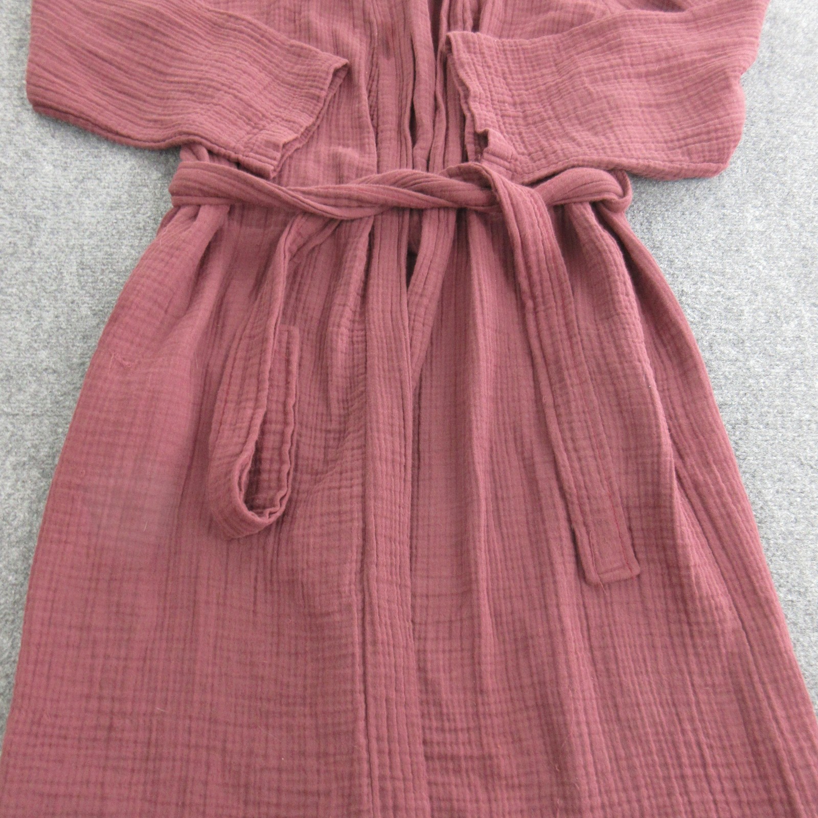 Parachute Robe Womens Medium Purple 100% Cotton Gauze Kimono Belted Lounge