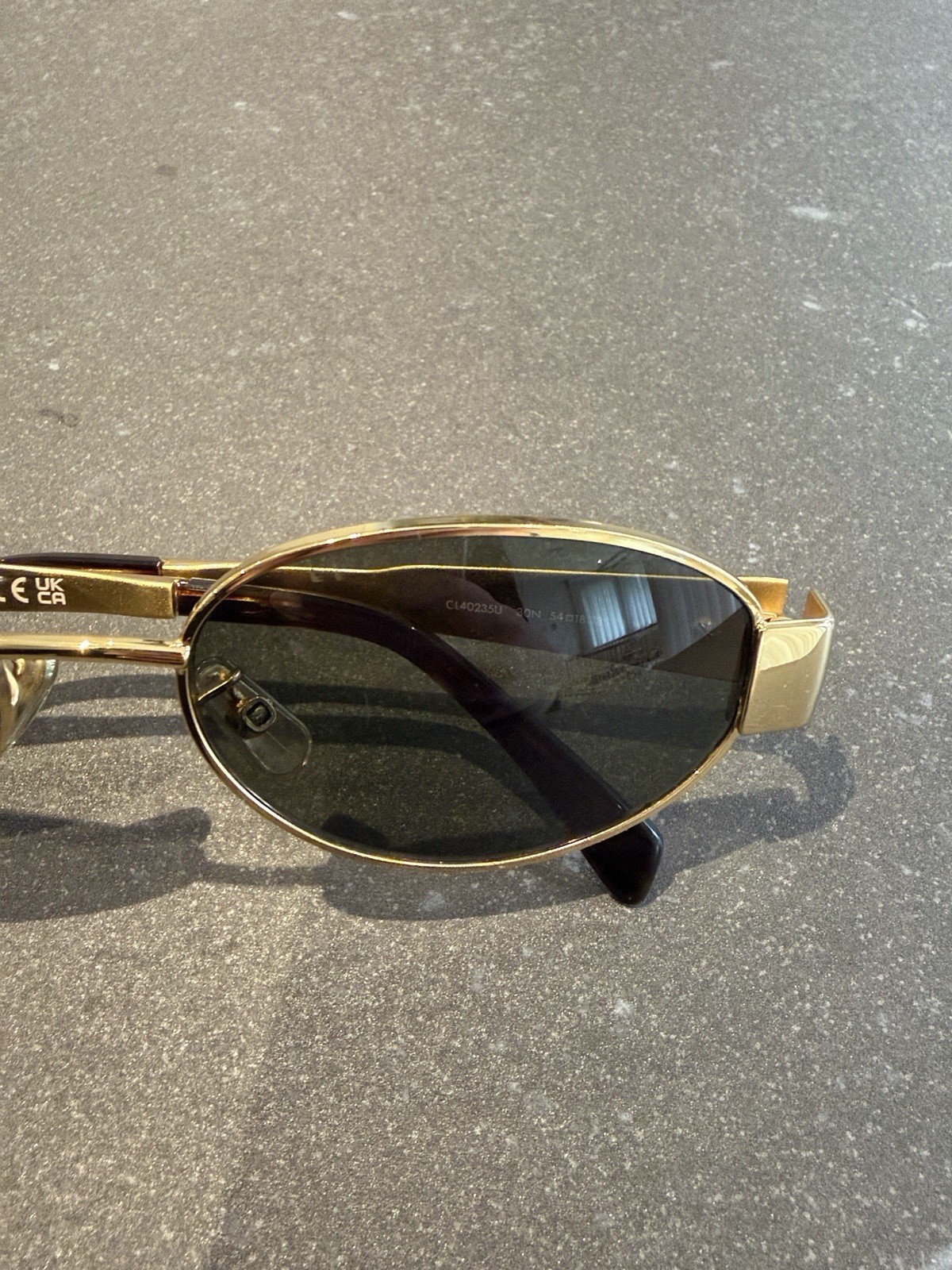 Celine Triomphe GoldSunglasses Case Included