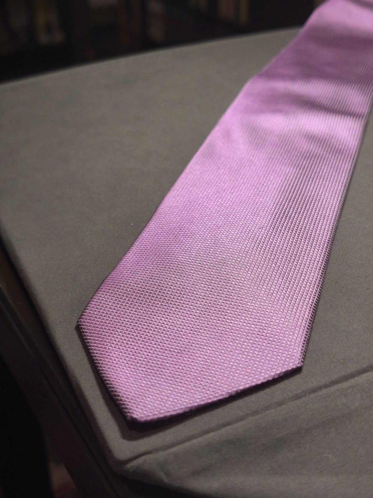 Clerici – Solid Color Lilac Silk Tie Made in Italy