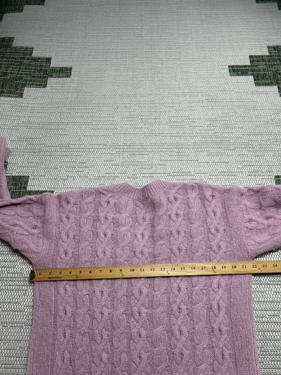 Vince Sweater Womens Small Pink Alpaca Blend Cable Knit Pullover *