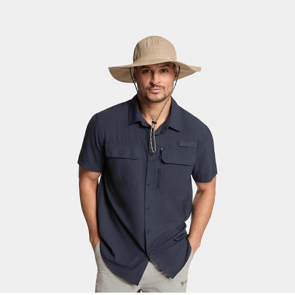 MISSION Cooling UPF Boonie Hat 3” Wide Brim Adjustable Fit – Sweat Activated 💦