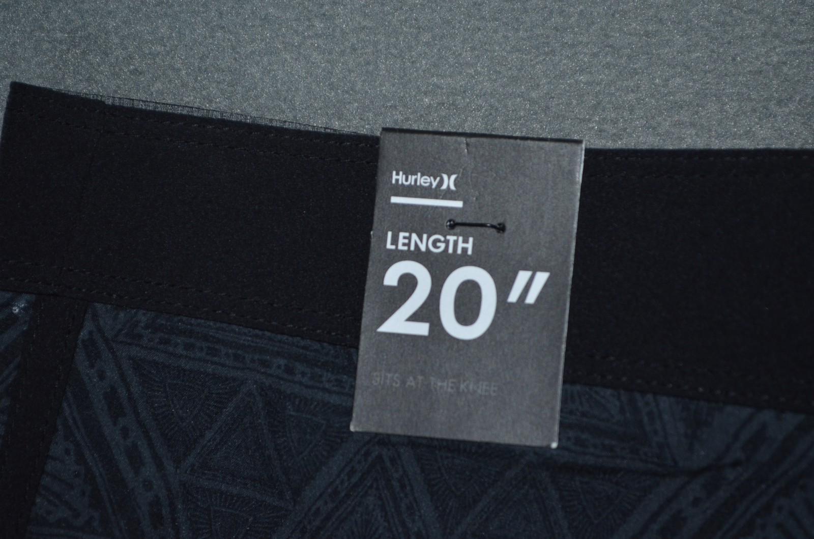 Hurley Phantom Boardshorts Mens 32 Gray/Black 9″ Inseam Aztec 20″ Length New