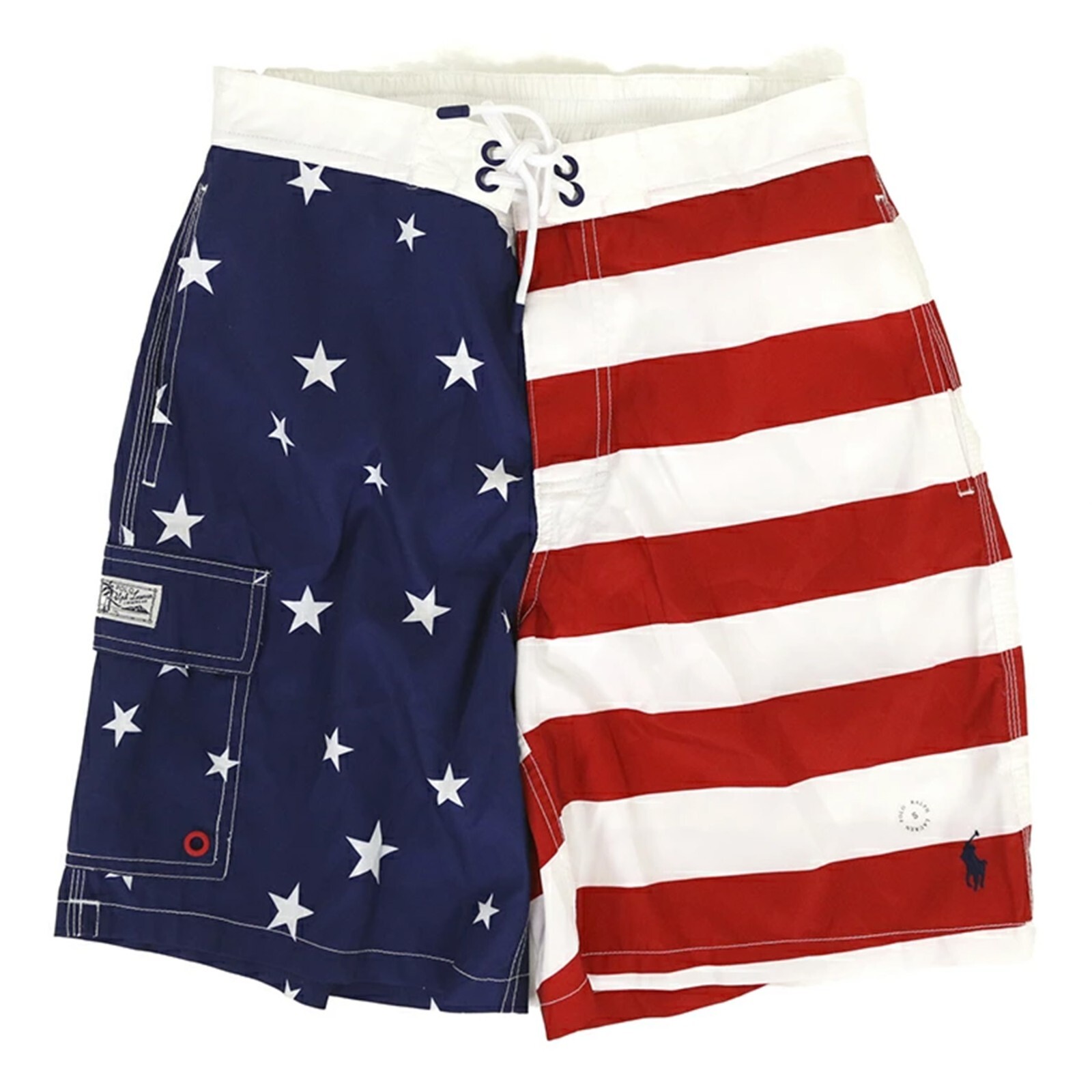 Polo Ralph Lauren Men’s Swimsuit Swim Shorts – Stars & Stripes USA flag print