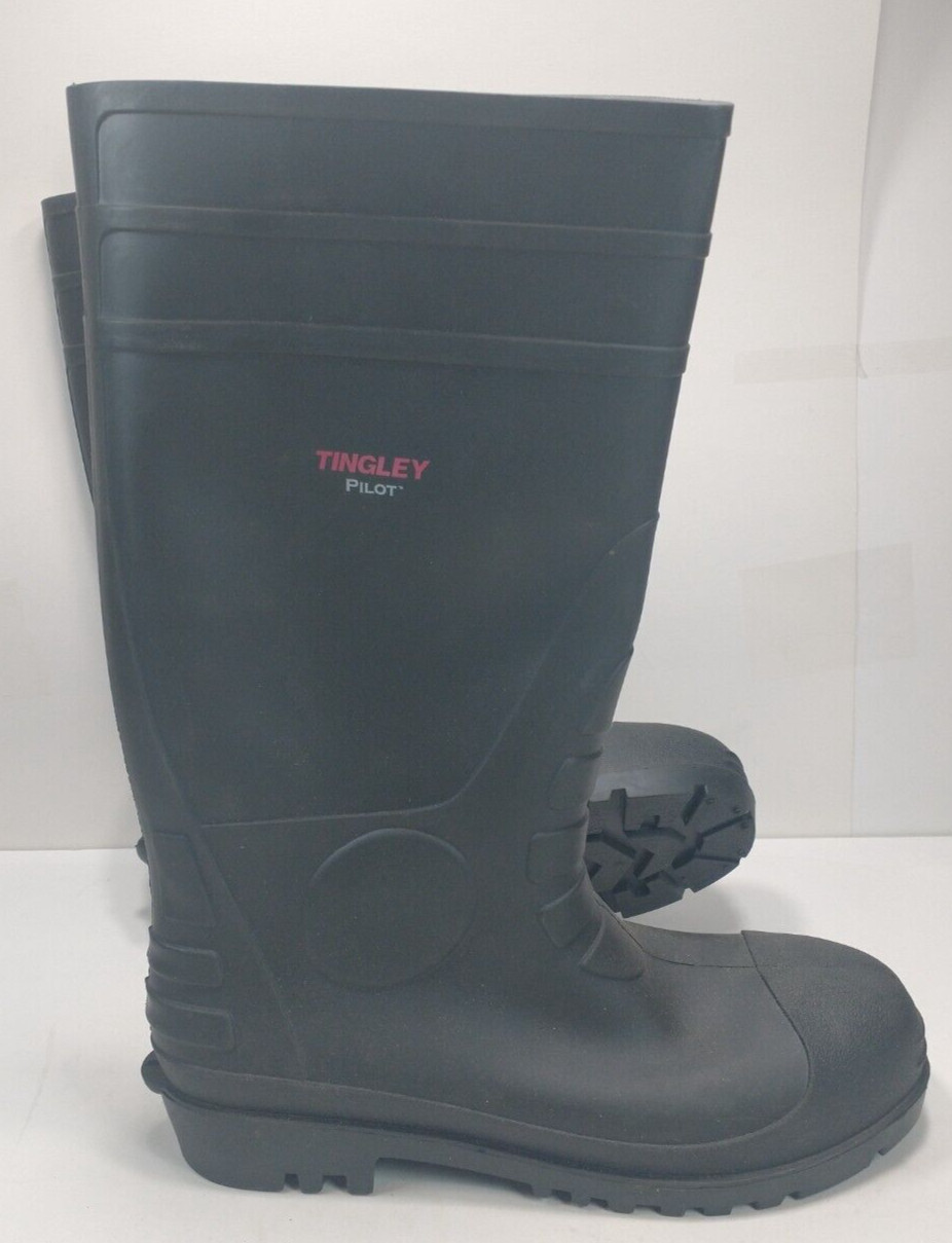 Tingley Pilot Rubber Boots Waterproof Black size 14