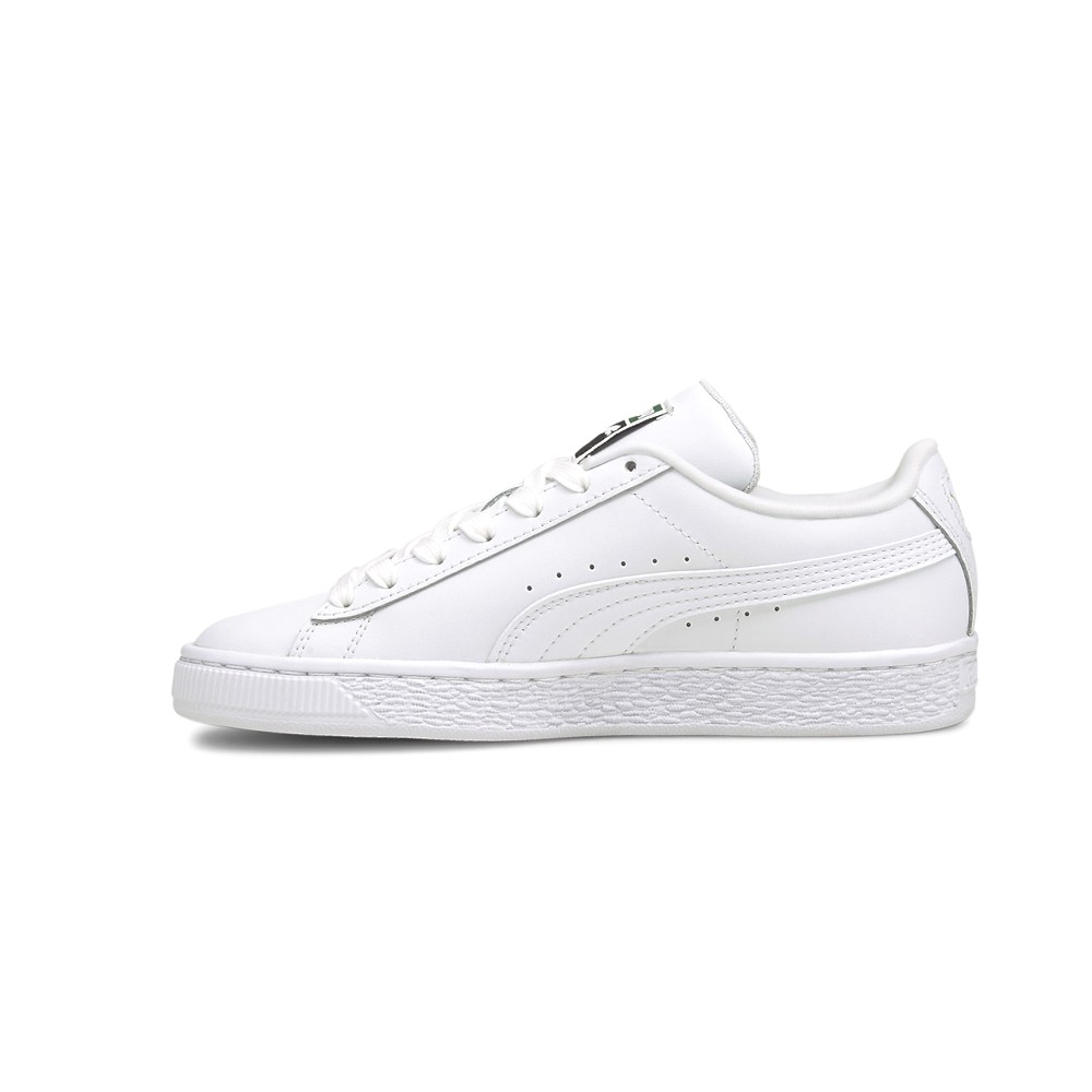 PUMA Basket Classic Xxi Lace Up Youth Boys White Sneakers Casual Shoes 38056901
