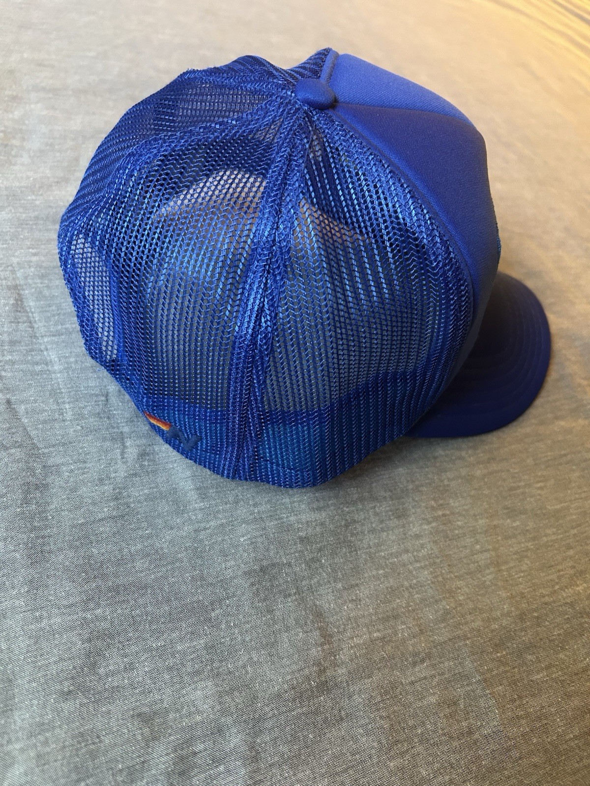 Aviator Nation Blue Solid Trucker Hat One Size Adjustable Mesh Back