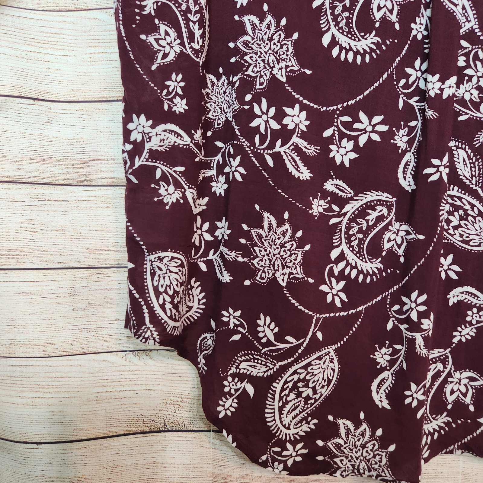 Brina & Em Stitch Fix Lemmy V-Neck Brown Floral Print Cottagecore Top NWT XXL