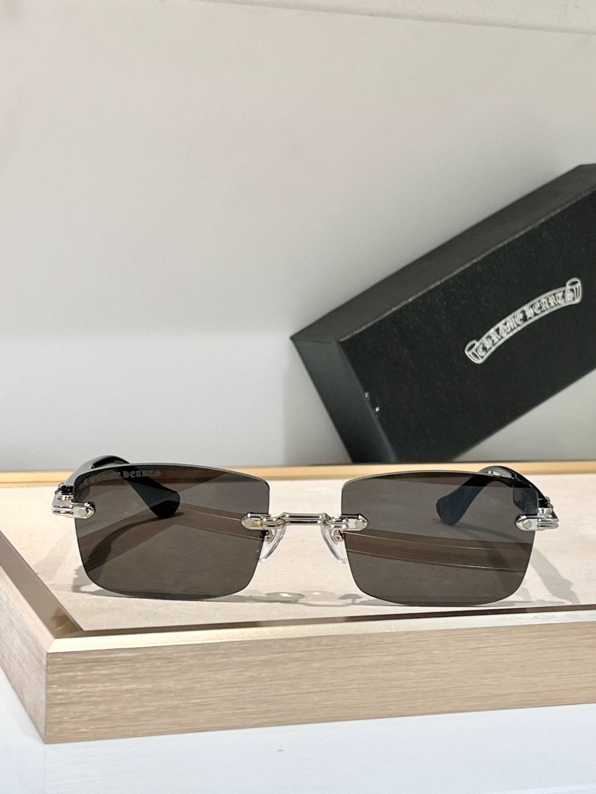 Chrome Hearts Deep II Rimless Sunglasses – Luxury Designer Eyewear – Unisex