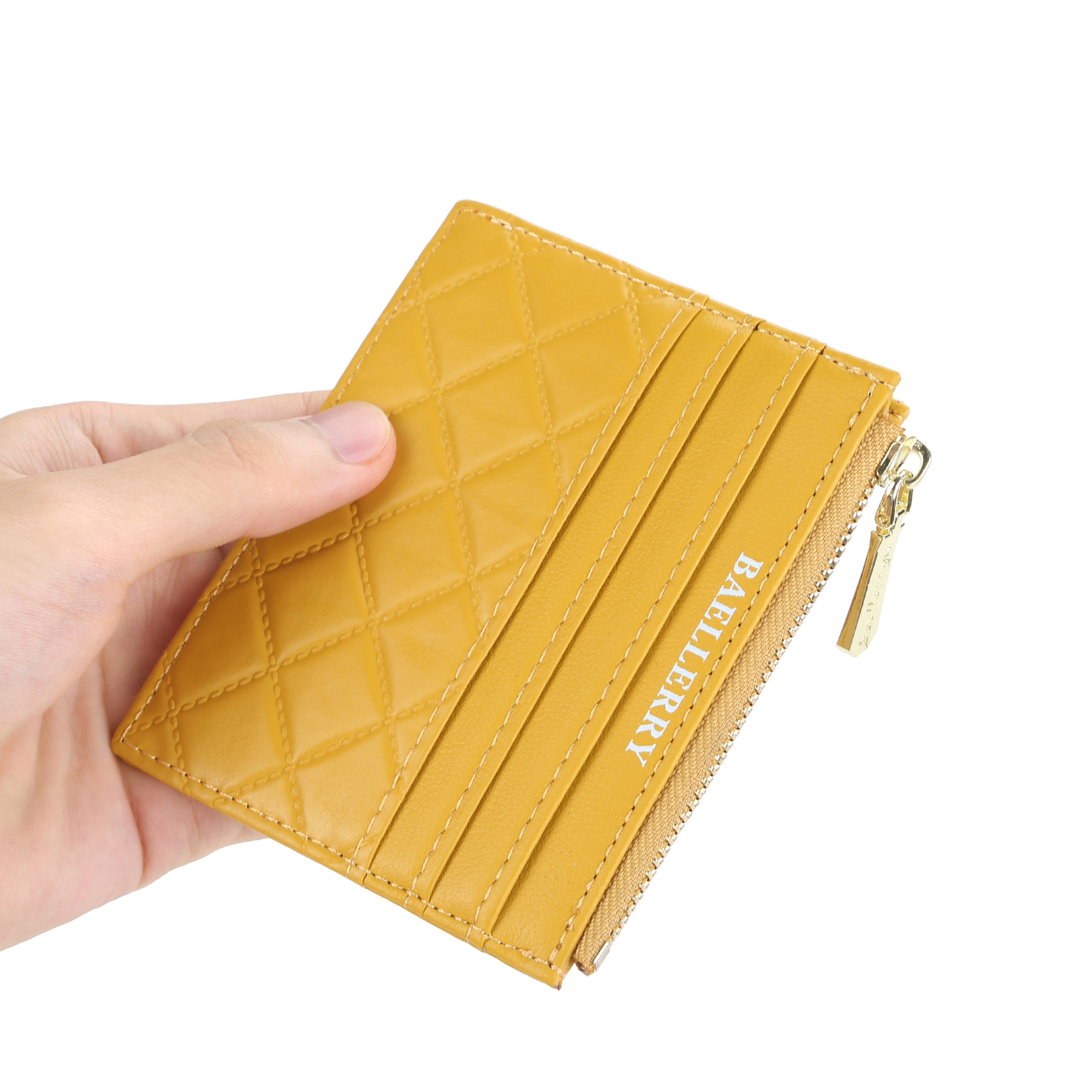 Womens Small Slim Credit Card Holder Mini Front Pocket Wallet Zipper Coin Purse