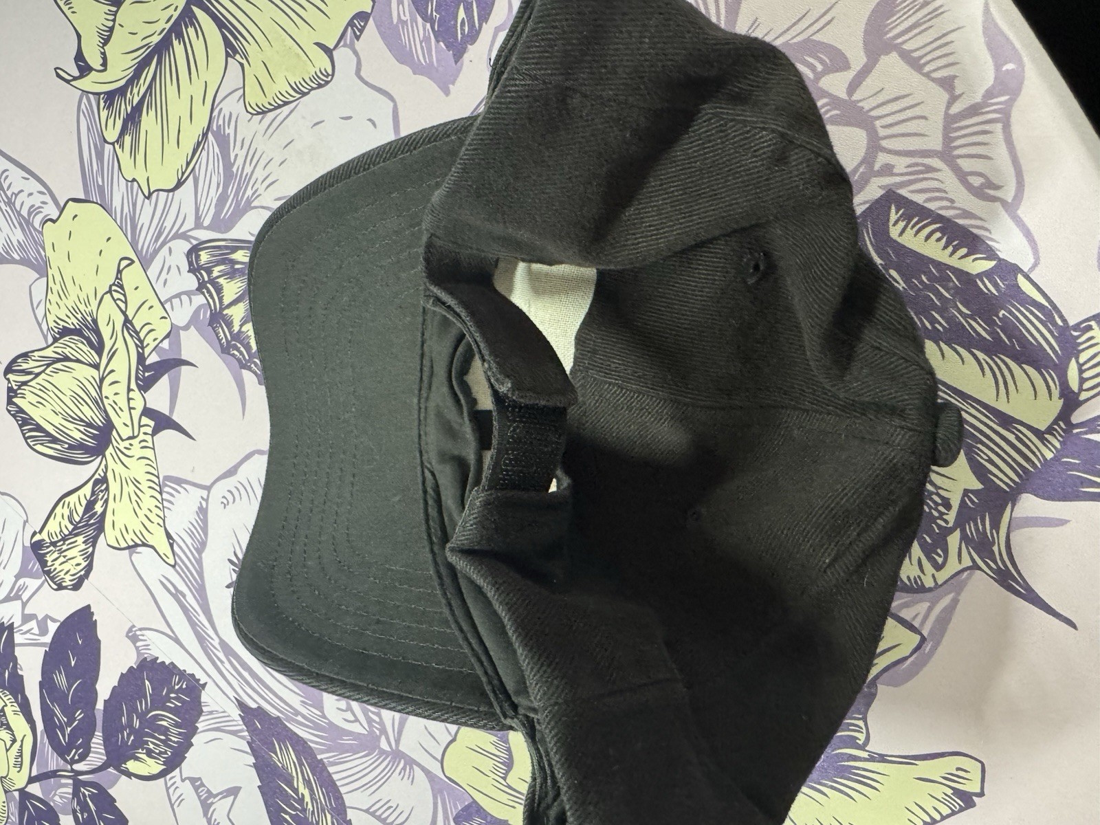 Via Spiga Black Solid Baseball Cap Men’s One Size Adjustable Casual Hat
