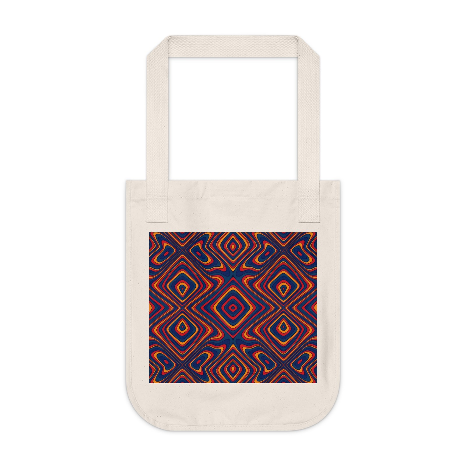 Vibrant Organic Canvas Tote Bag