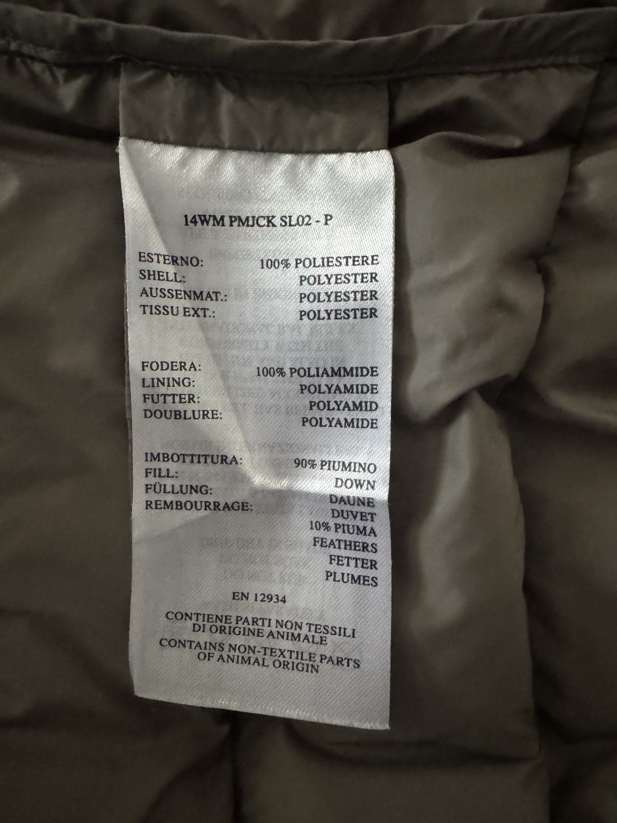 Parajumpers Super Light Weight Men’s Down Micropuffer Jacket Size L