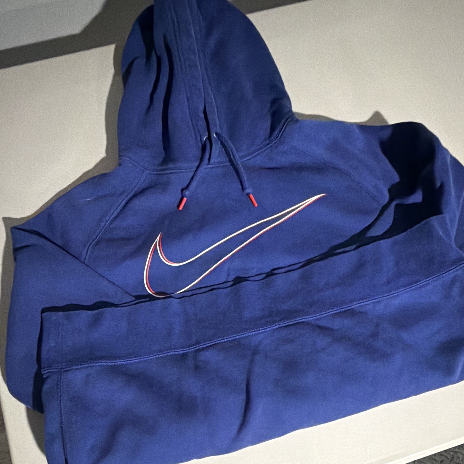 Nike Penn 2016 Graphic Logo Blue Pullover Hoodie w/ Pockets Men’s XL