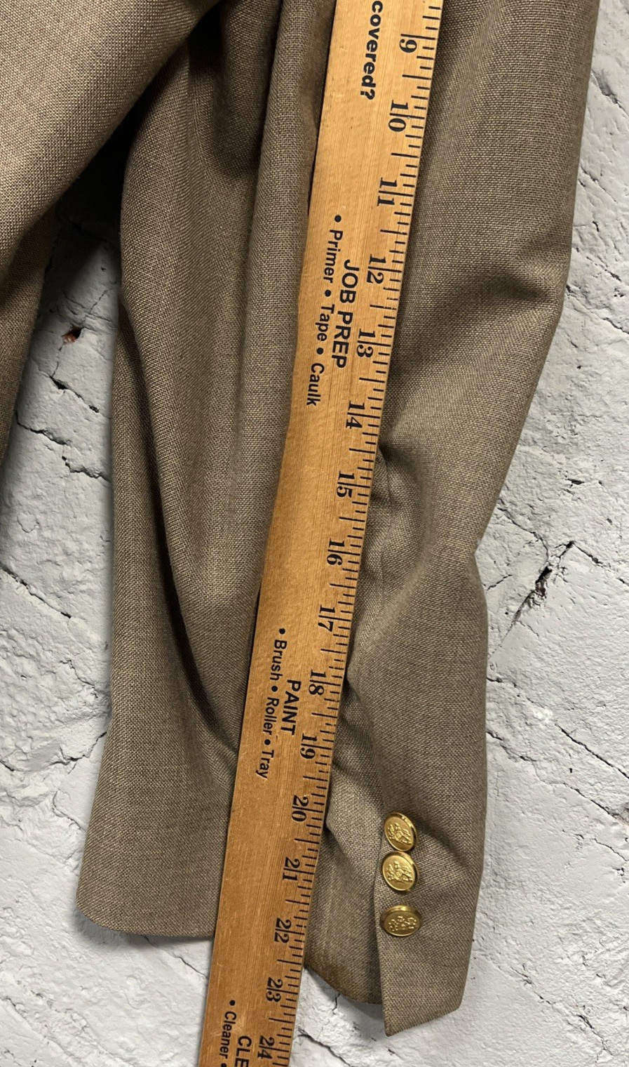 Stafford Jacket Men 48R Brown Tweed Blazer Sport Coat Polyester/Worsted Wool