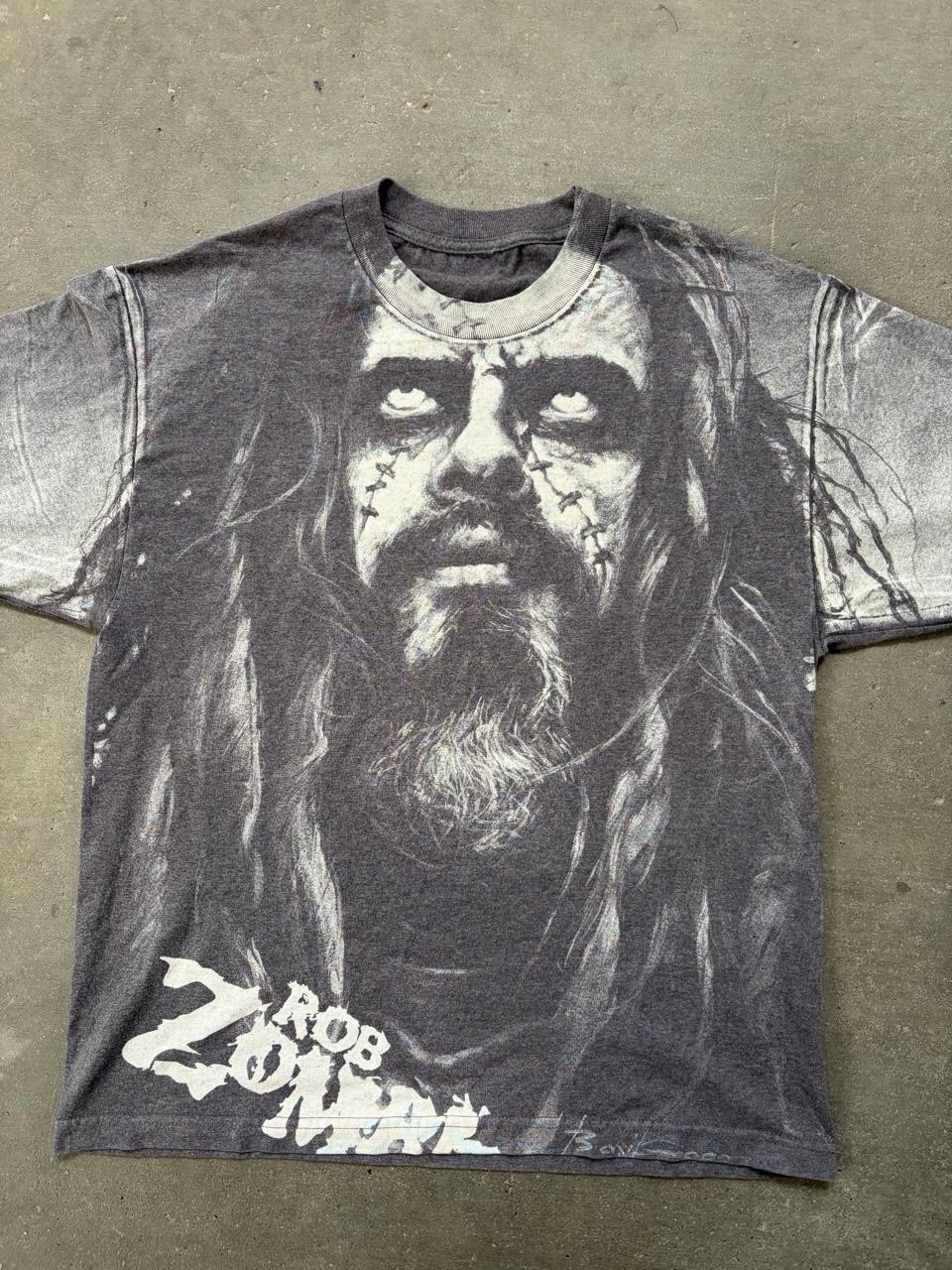 Rob Zombie Gray all over Graphic T-Shirt Rock & Pop Music Artist Band Tee Shirt