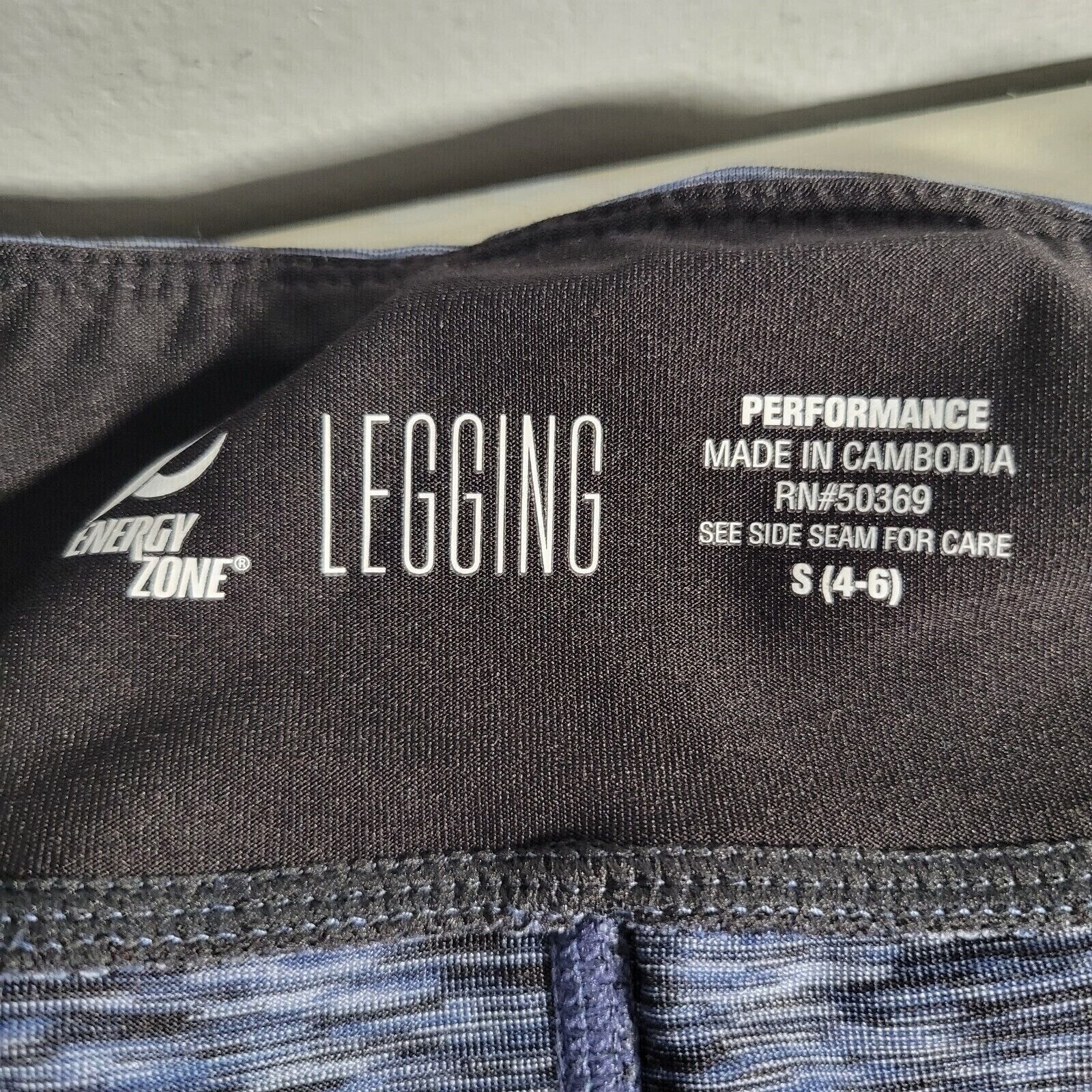 Energy Zone Womens Leggings Size Small Blue Active Speed‑Dri Workout Pant
