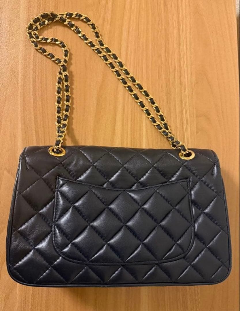Givenchy Quilted Chain Shoulder Bag Authentic Dark Navy 4G Logo Hardware Vintage