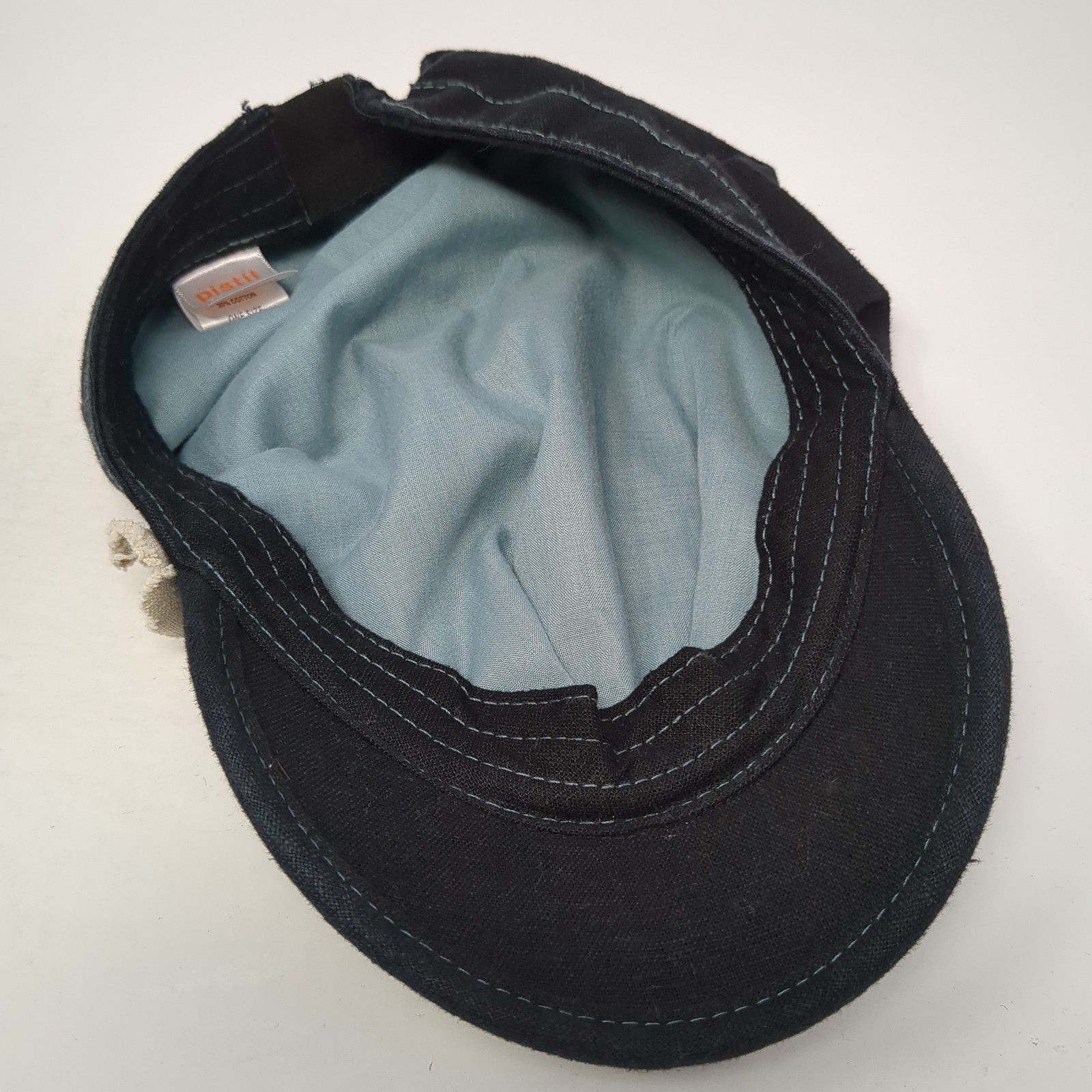 Pistil Fitted Cadet Army Cap Black One Size Solid Casual Lined Outdoor