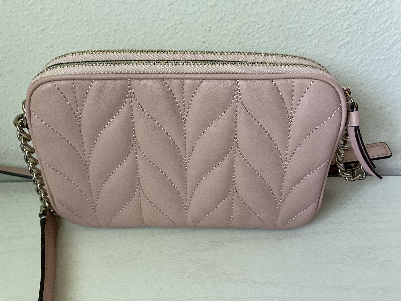 NWOT Kate Spade Briar Lane Quilted Kendall Leather Pink Crossbody Shoulder Bag