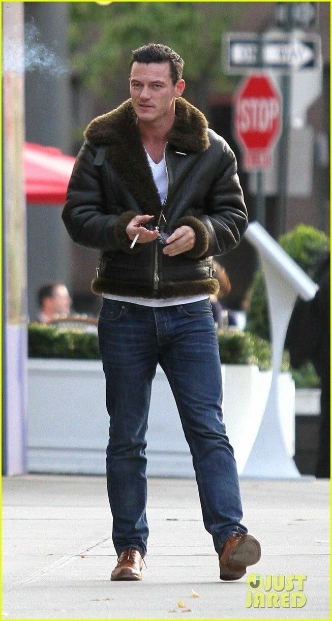 Men’s Pilot RAF Aviator B3 Flying Bomber Shearling Fur Brown Real Leather Jacket