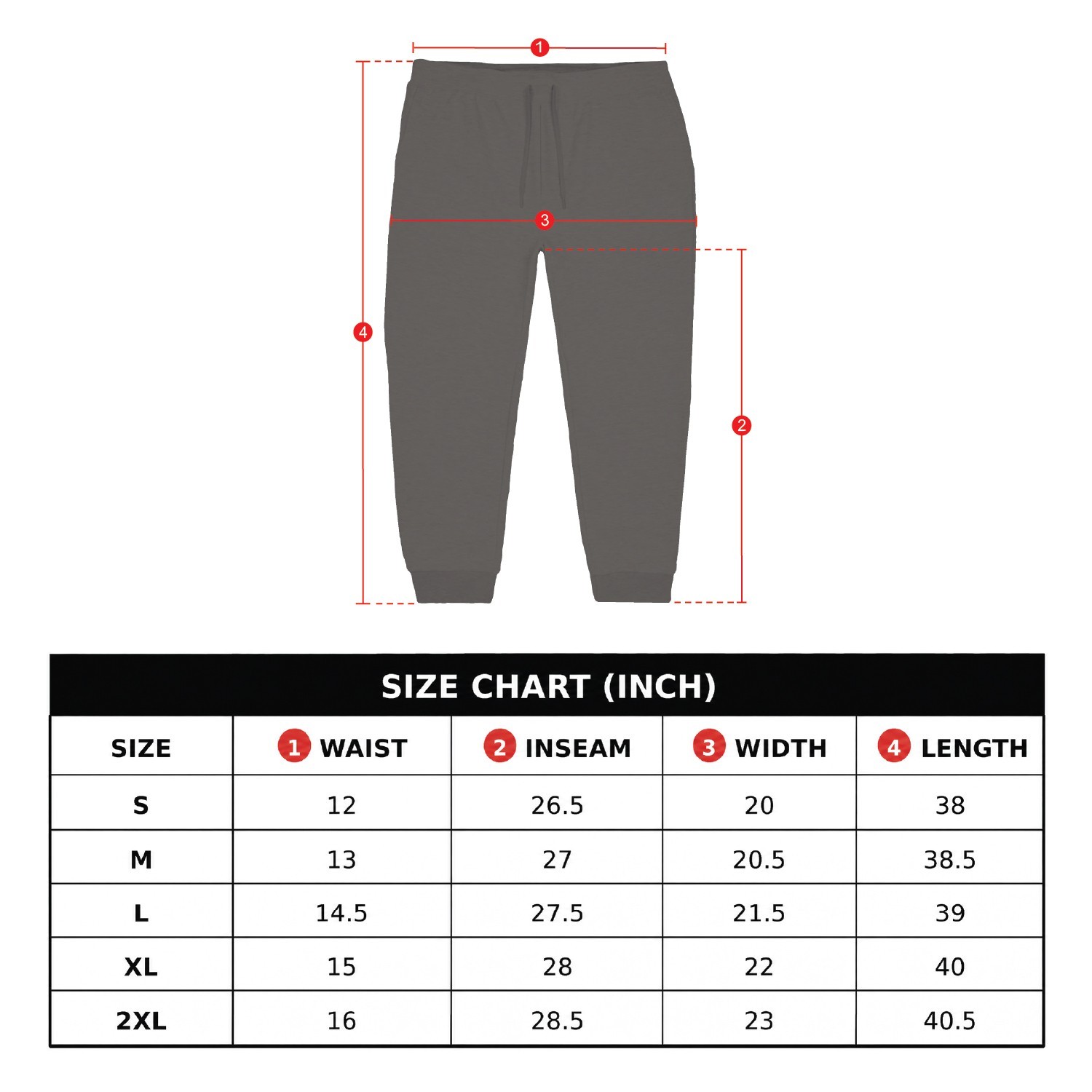 Men’s 3-Pack Fleece Jogger Pants / Excess Inventory, New Unbranded Garments