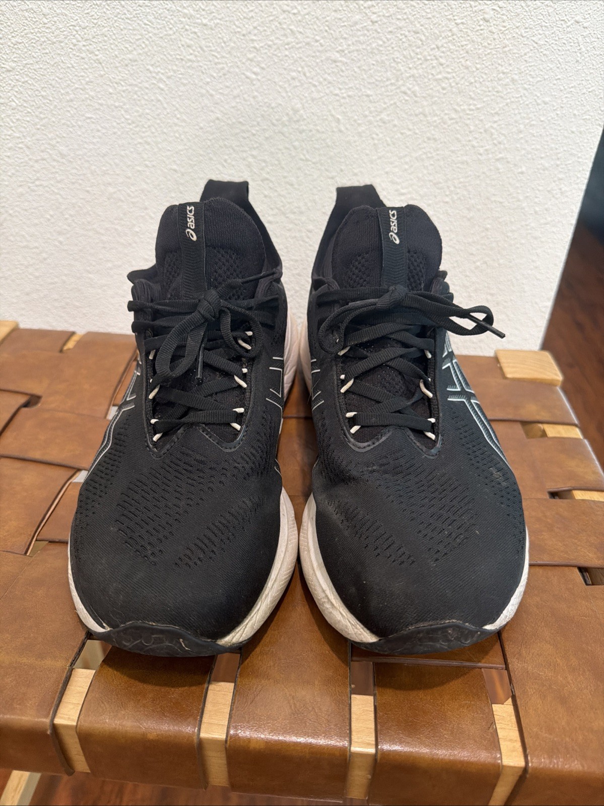 ASICS Gel Nimbus 25 Men’s Size 11.5 Black Running Shoes No Insoles