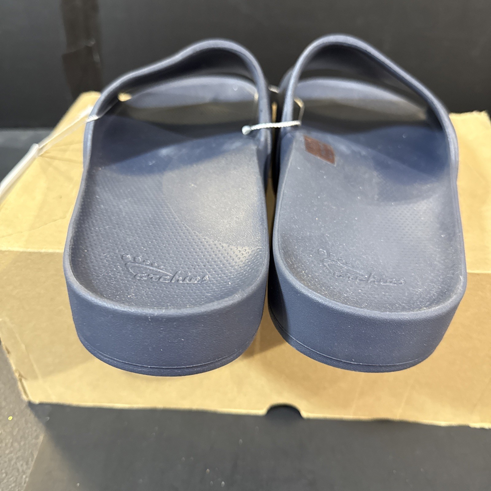 Archies Arch Support Slide Sandals Navy Blue Size Men’s 11 Women’s 12 NWT