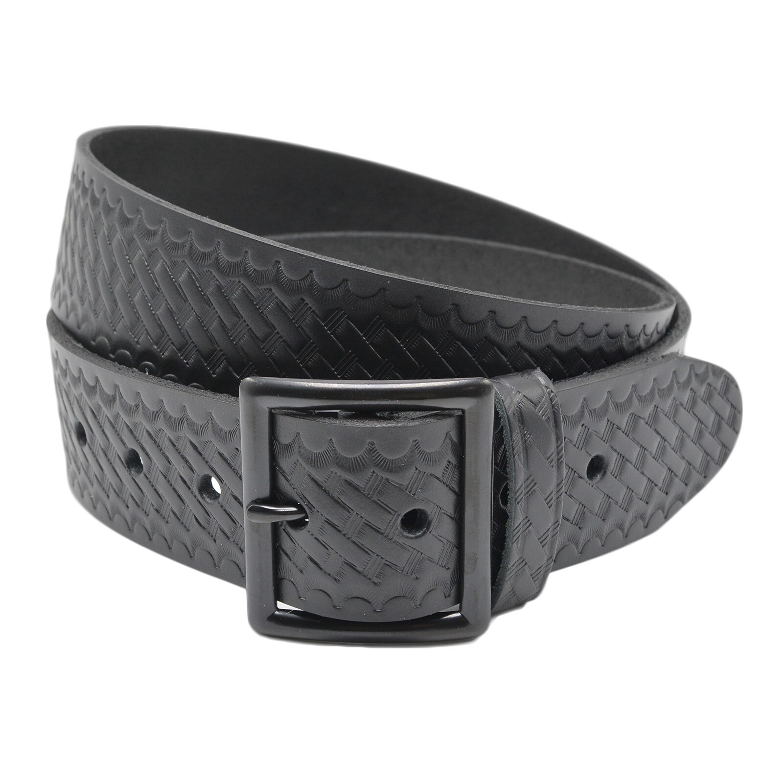 Perfect Fit Garrison Belt 1.75″ Leather – Basketweave – Plain 28-60 Work Uniform