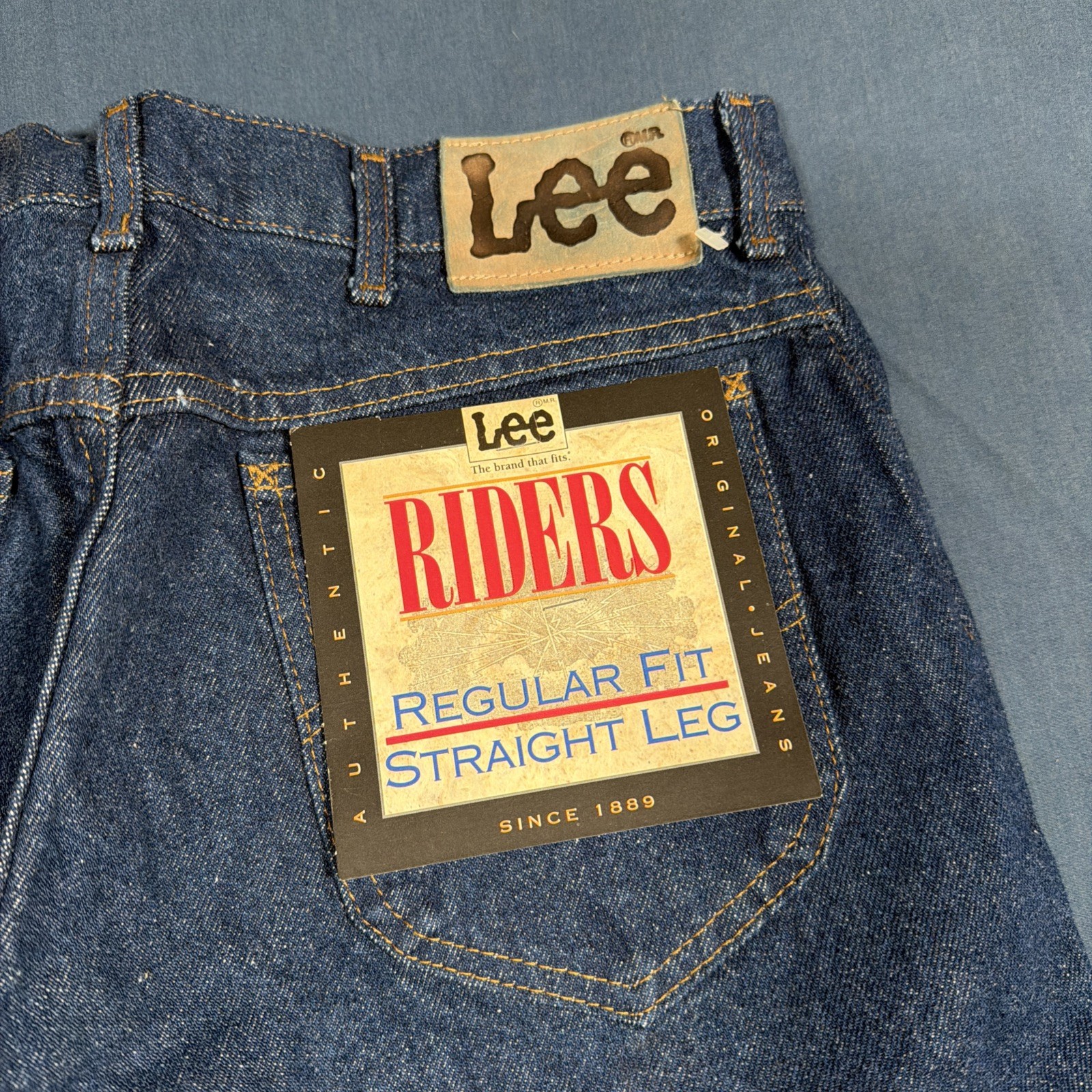 Vintage Lee Riders Jeans Union Made In USA 32×30 Blue Denim NWT Deadstock Cowboy