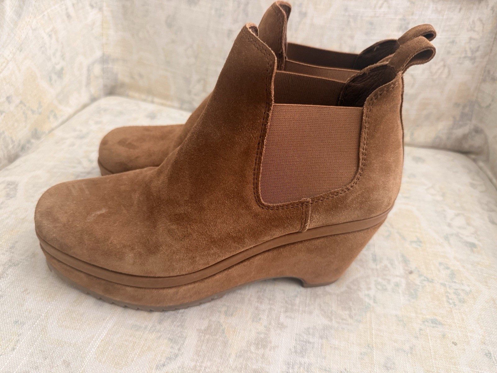 pedro garcia 39 Wedge Boots -caramel Suede