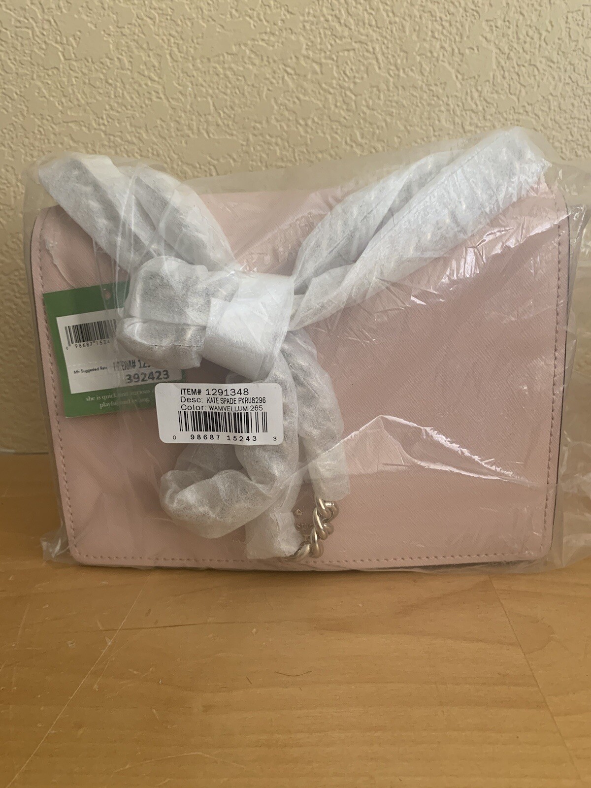Kate Spade PXRU8296 Cameron St. Marci Pink Leather XBody Women’s Handbag – New!