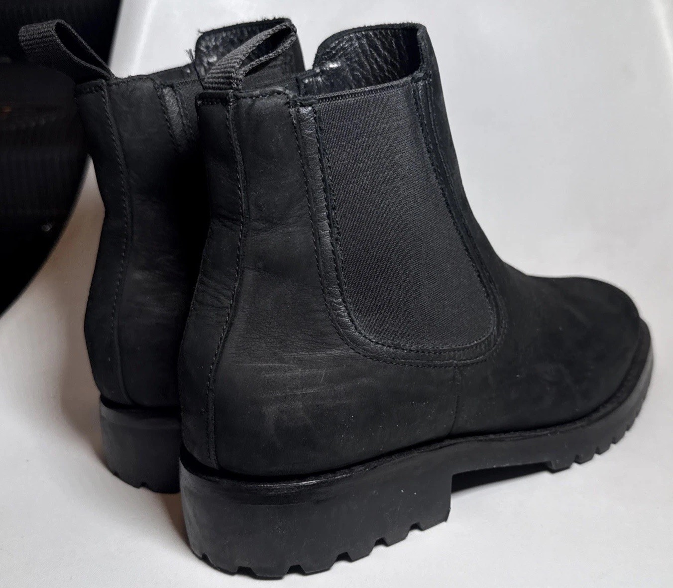 Thursday Boots Legend Everyday Pull On Chelsea Boots Leather Black Size 9