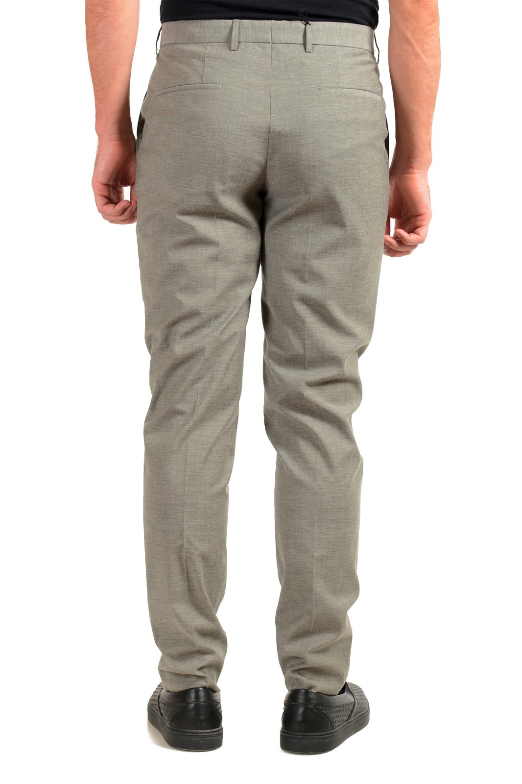 Hugo Boss Men’s “Pitko2” Gray Wool Flat Front Casual Pants 30 32 34 36 R