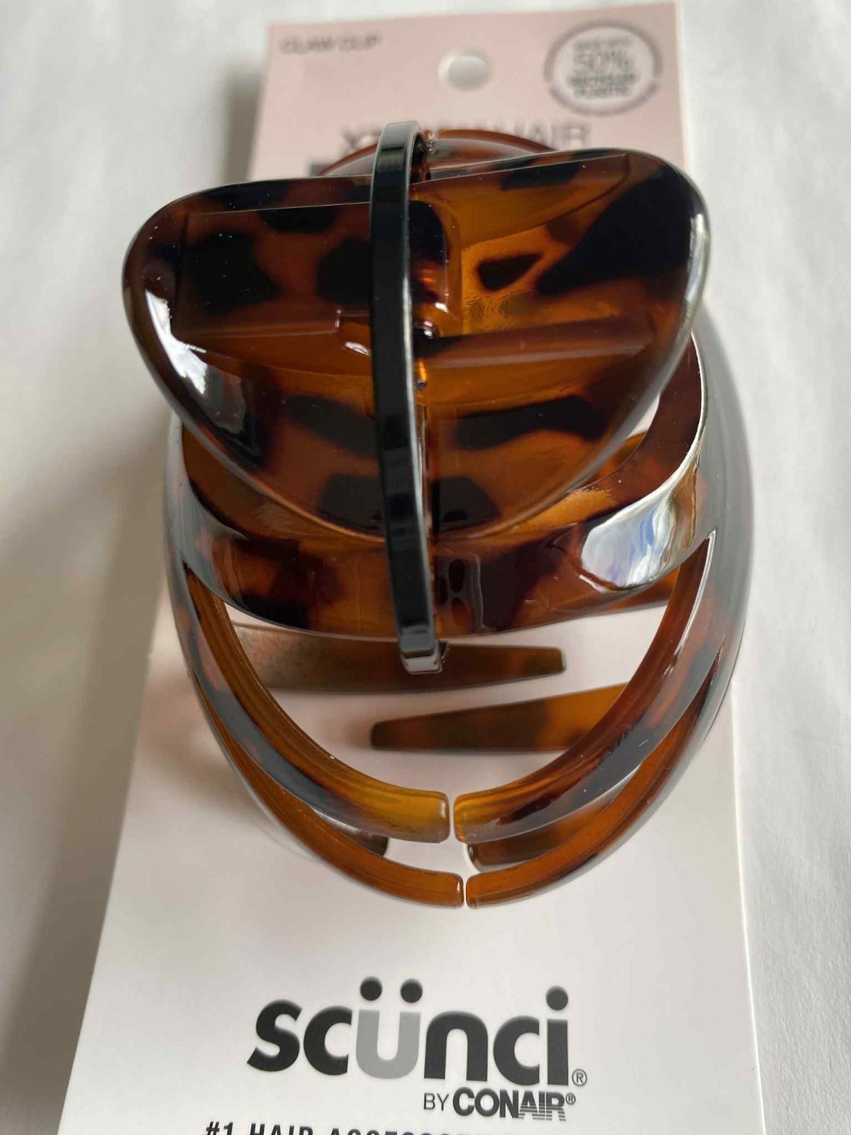 Scunci Claw Clip XThick Hair , All Day Strong Hold ( 1 pc ) Tortoise Jaw 32690