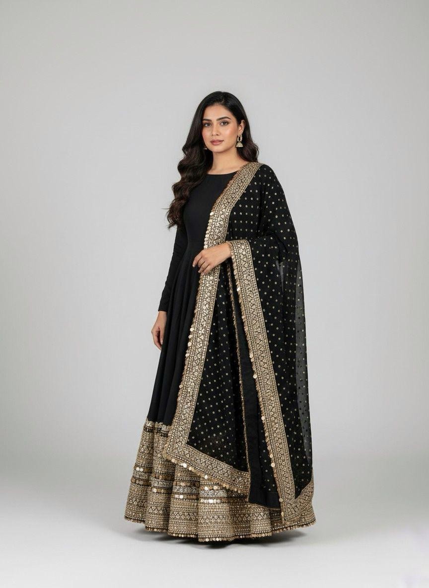 Anarkali Gown Pakistani Dress Salwar Kameez Ready made Party Wedding Bollywood 2