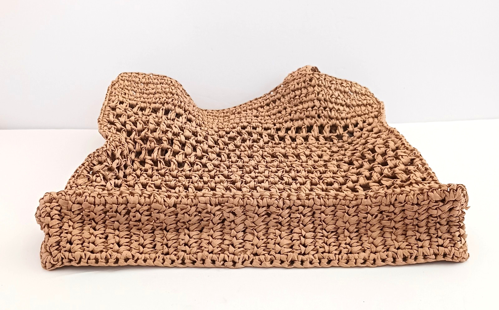 NEW Primark Large Raffia Open Weave Tote Bag 15X3X16