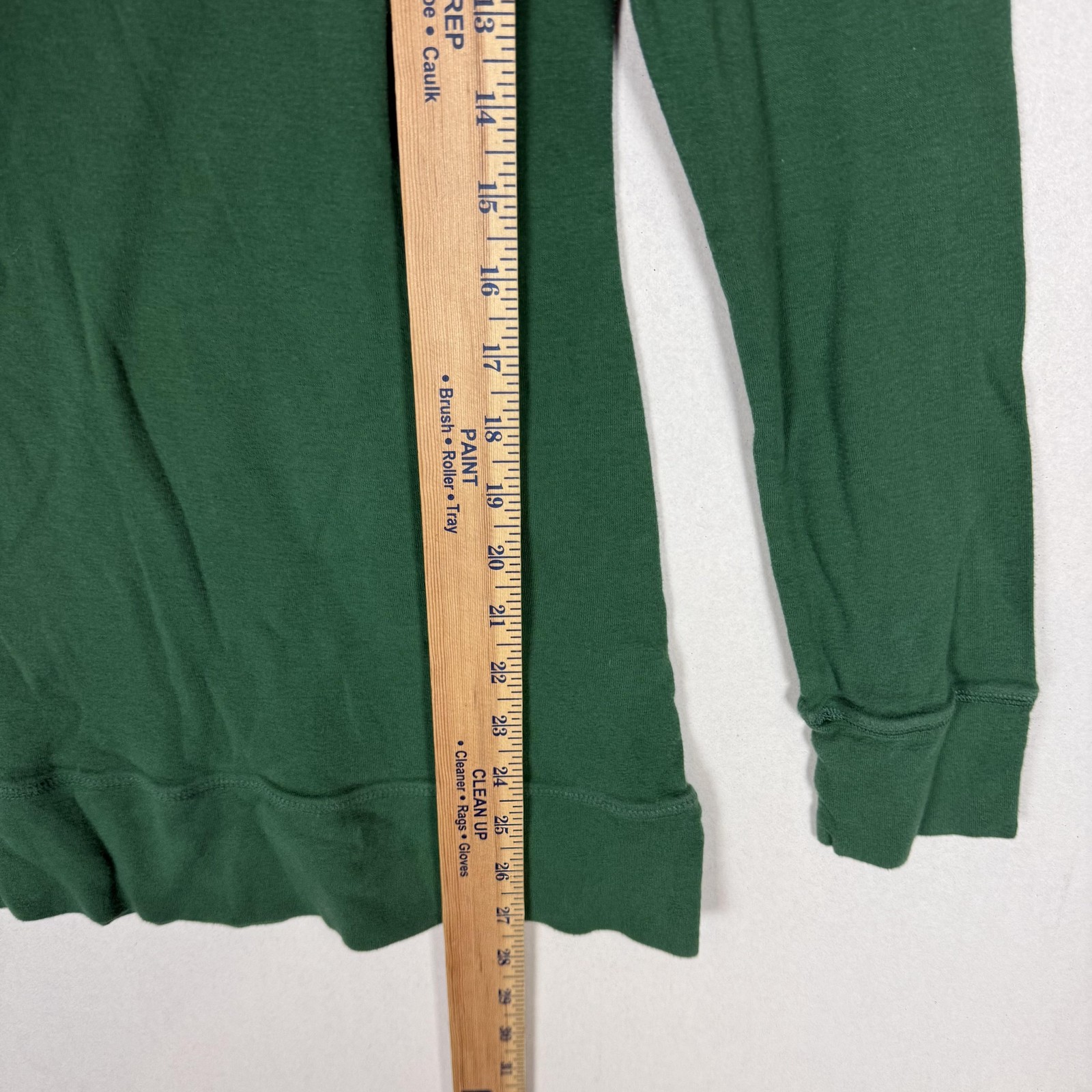 Old Navy Shirt Womens Large Green Boat Neck Raglan Long Sleeve SF NY Jersey