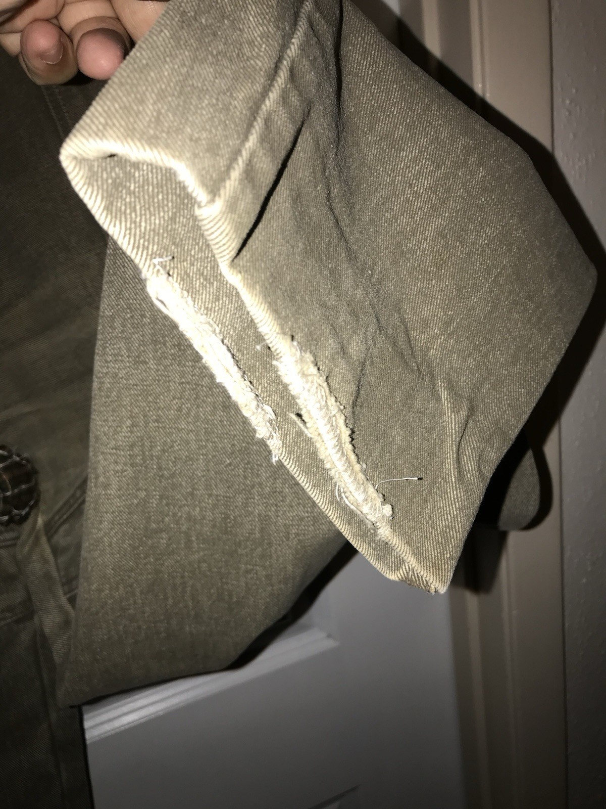 Vintage 70s Vasco Beige Cargo Denim Mechanic Pants Men’s 38×30 Talon Zipper USA