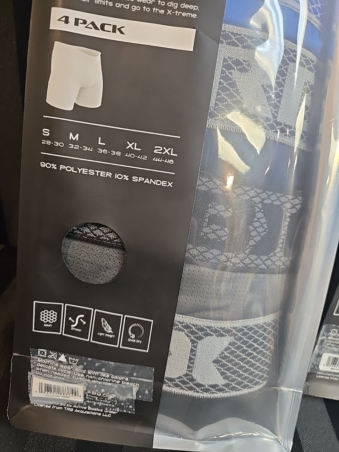 2pc Lot RBX Men 4ct Packs Medium Mesh Boxer Briefs Closed Fly Fits 32″-34″ Waist
