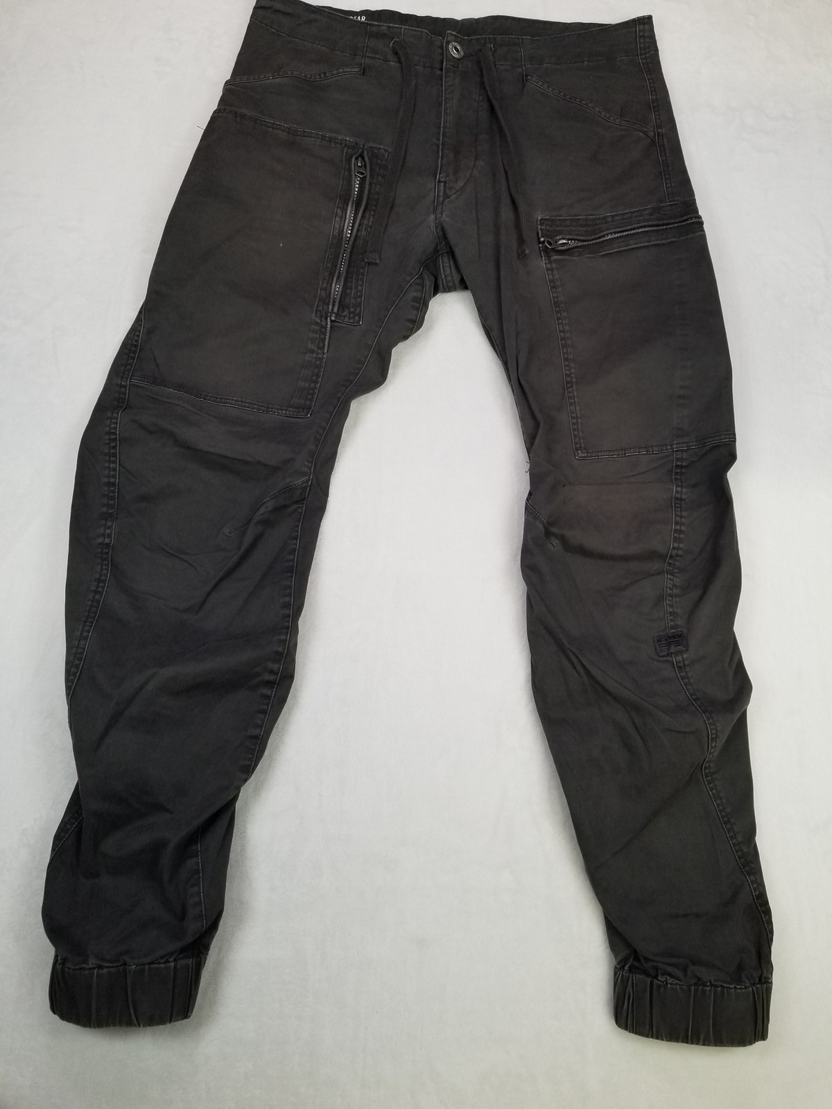 G-Star Raw Denim Dark Gray Tapered Cargo Jogger Pants Men’s Size 32/32 Rouching