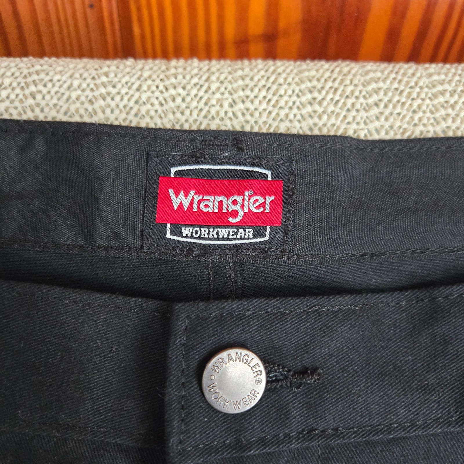 Wrangler Pants Mens 40×32 Black RIGGS Workwear Relaxed Fit Carpenter Utility